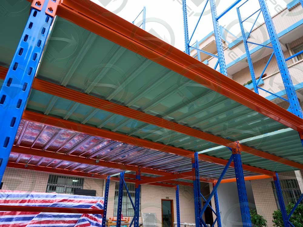 Detalle de rack mezzanine