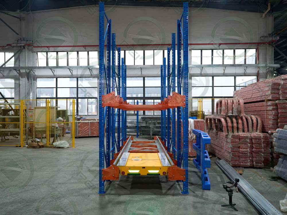 Detalle de rack shuttle