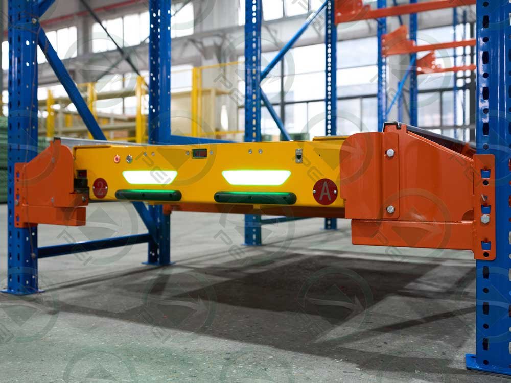 Detalle de rack shuttle