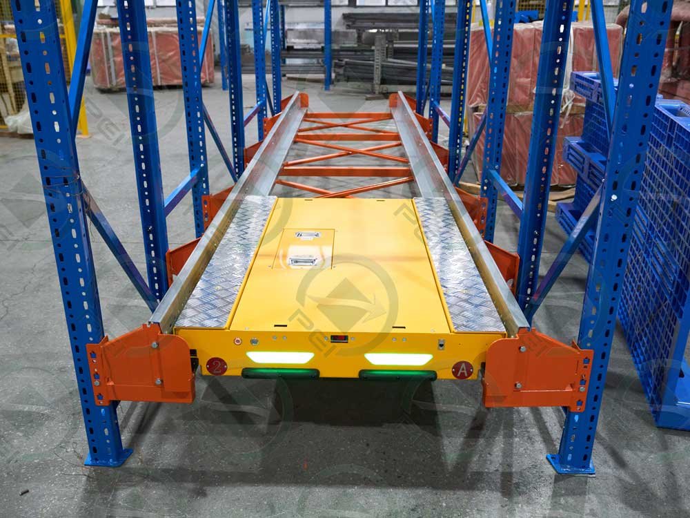 Detalle de rack shuttle